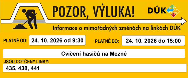 POZOR VÝLUKA, DÚK